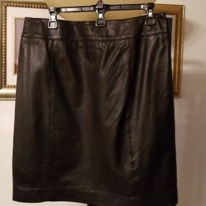 Leather skirt